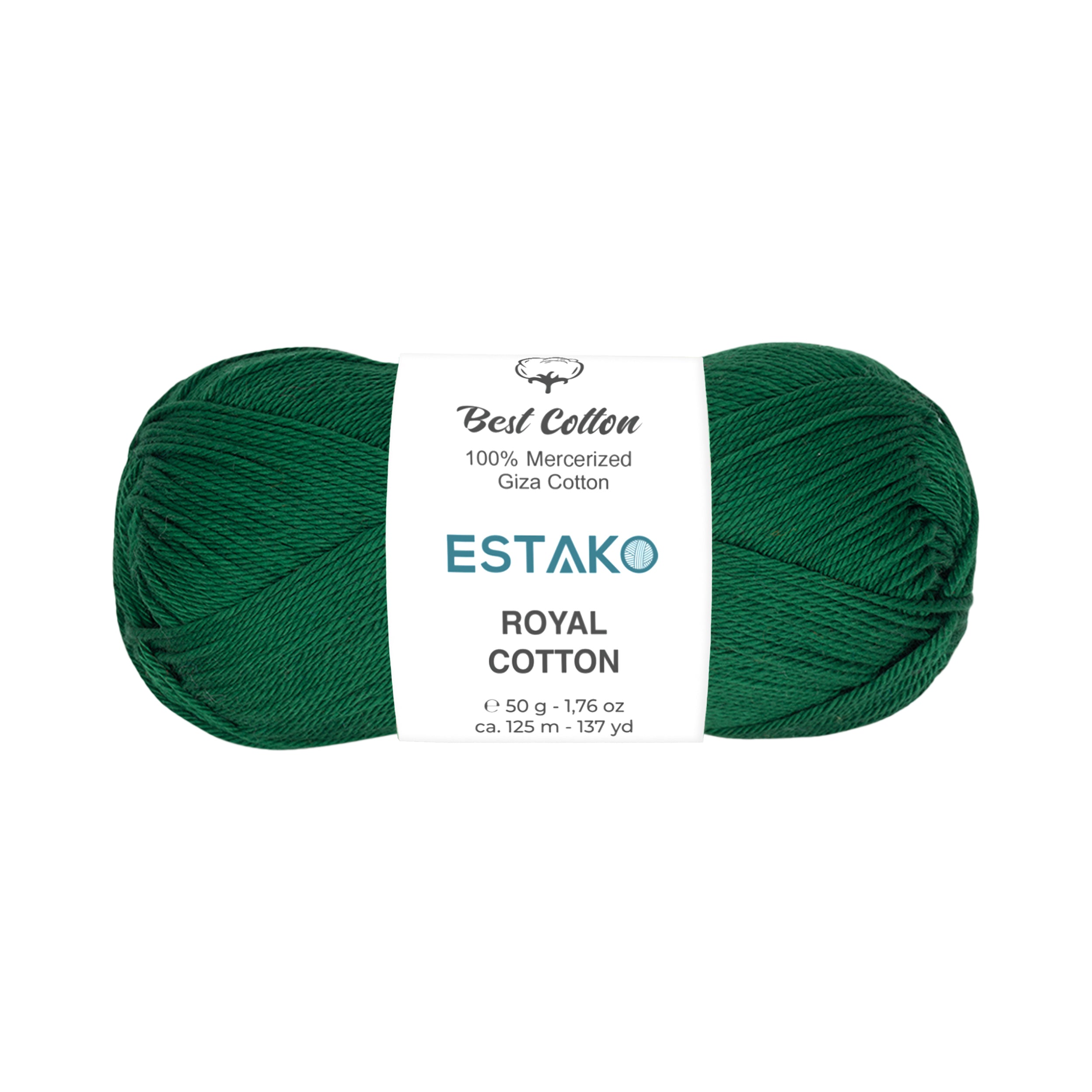 Royal Cotton 5061 - Dark Green yarn — Estako Yarns