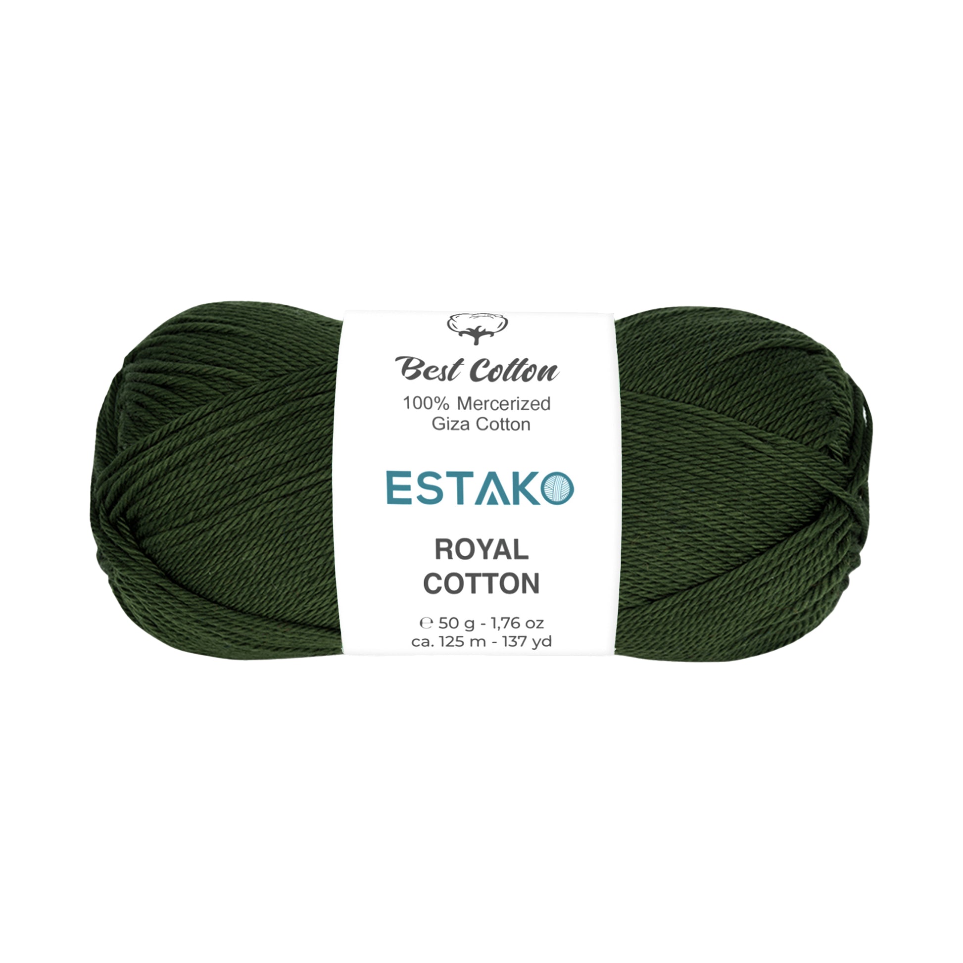Royal Cotton 5063 - Hunter Green yarn — Estako Yarns