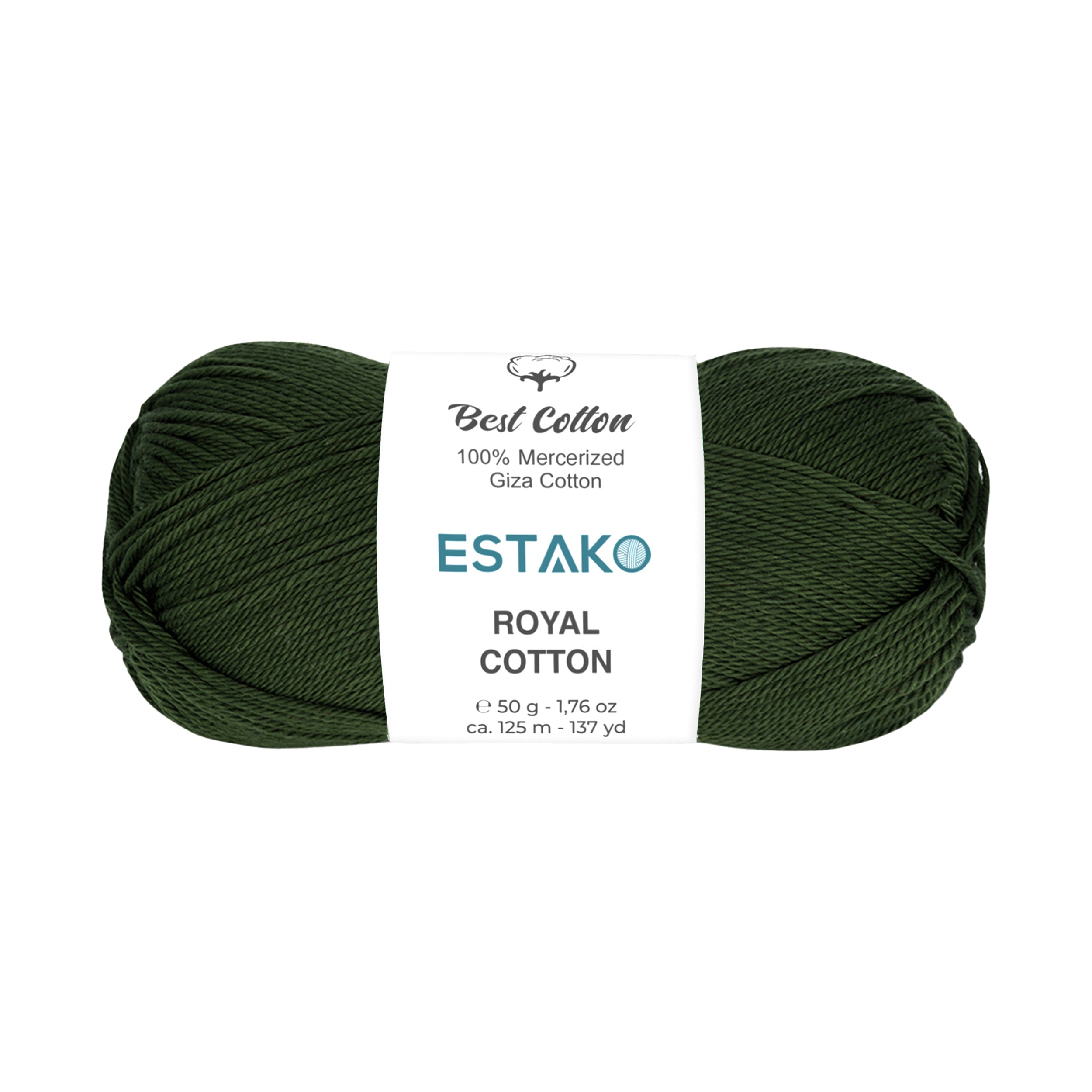 Royal Cotton 5063 - Hunter Green yarn — Estako Yarns