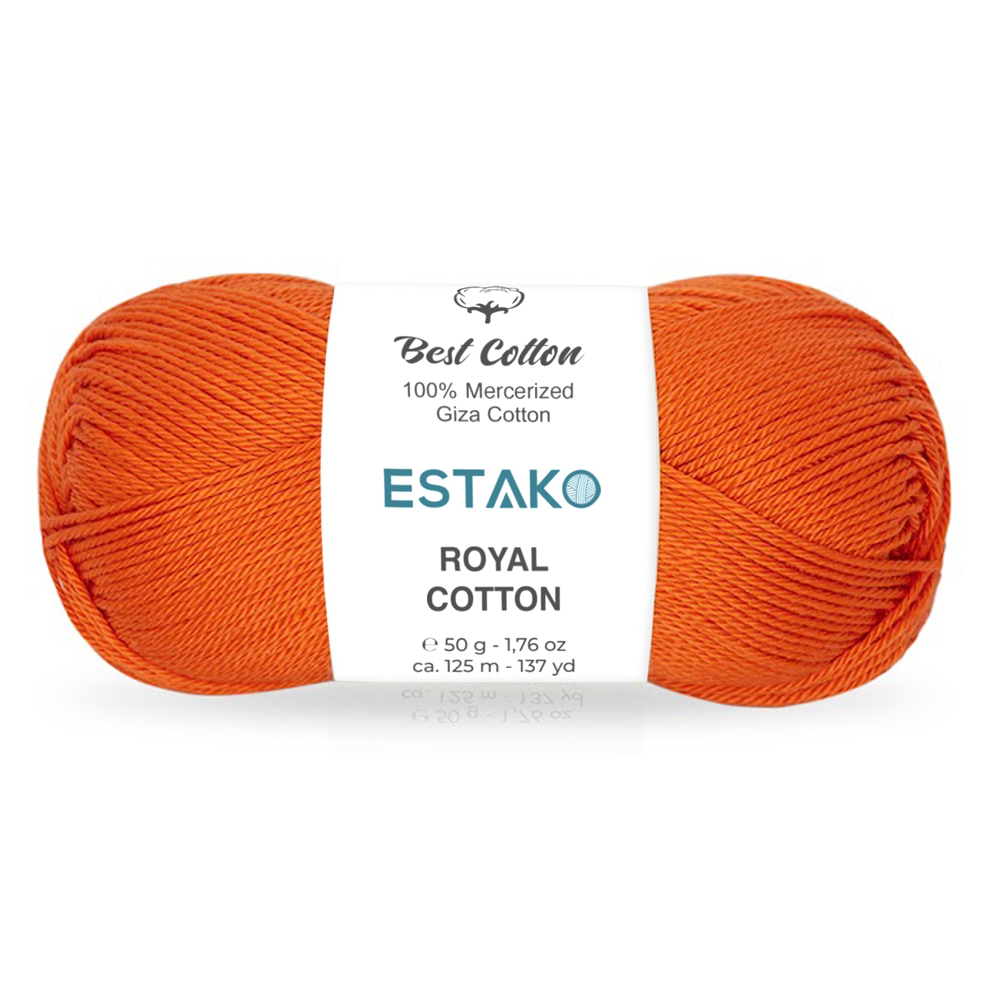 Royal Cotton 5065 - Orange yarn — Estako Yarns