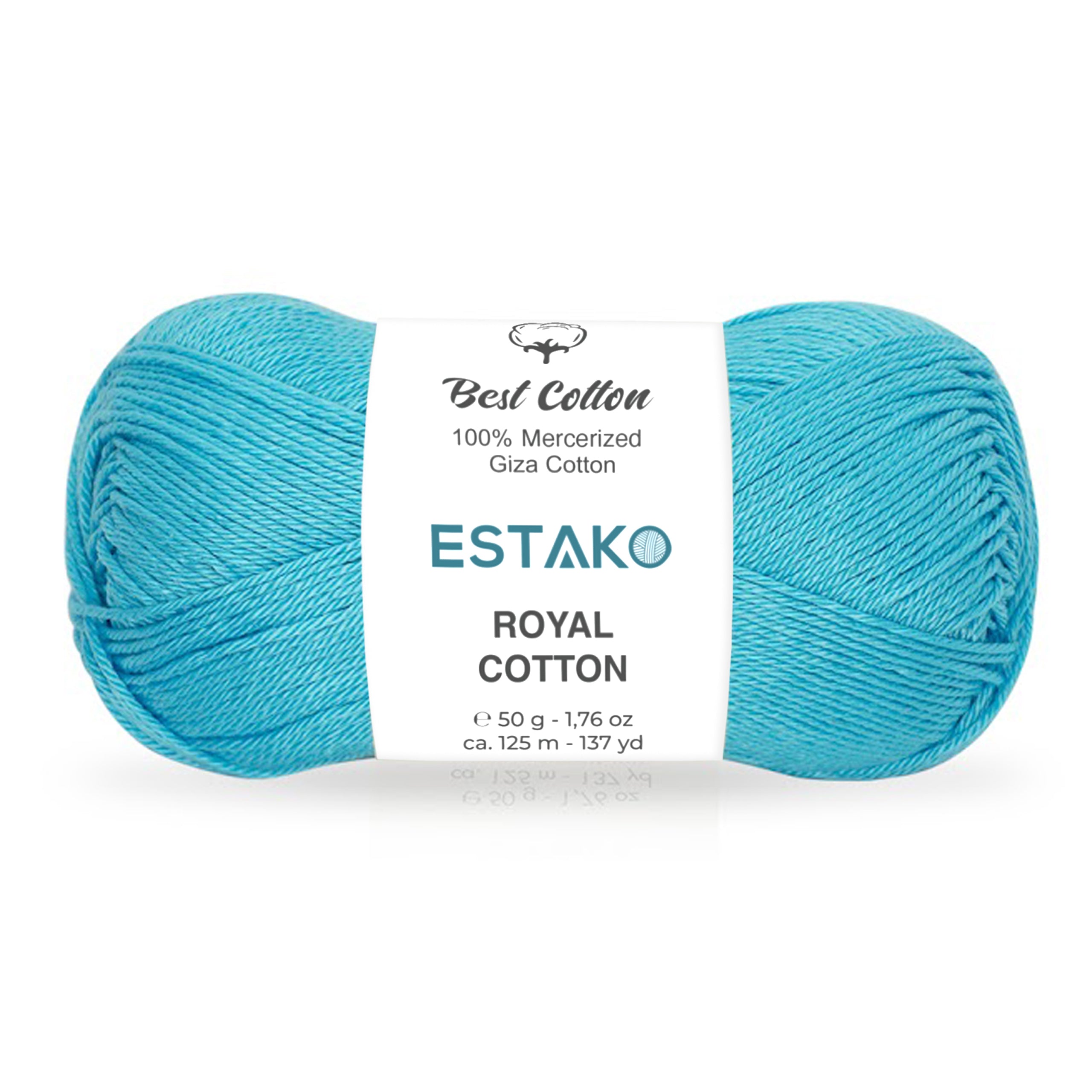 Royal Cotton 5080 - Turquoise yarn — Estako Yarns