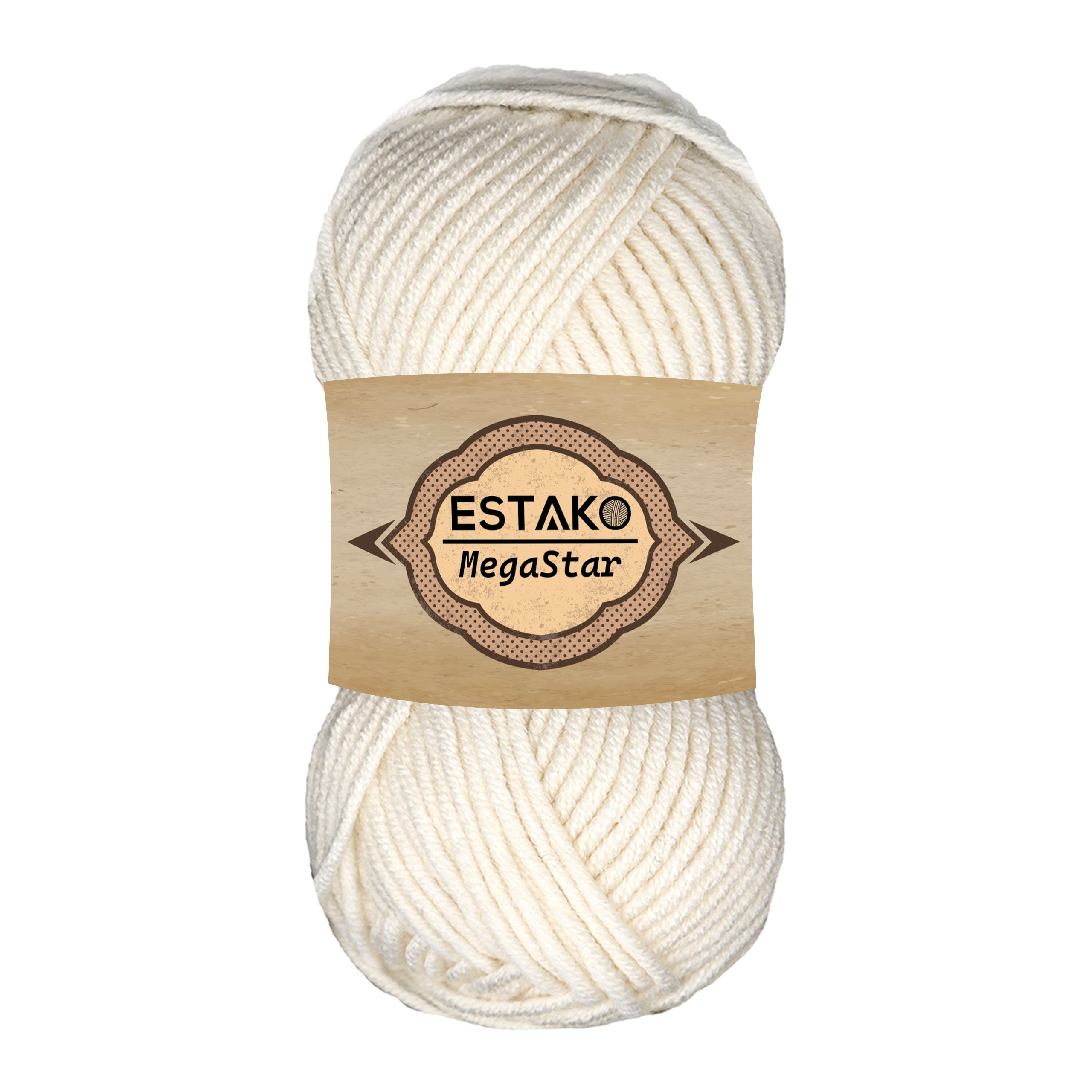 Megastar 60169 - Off White yarn — Estako Yarns