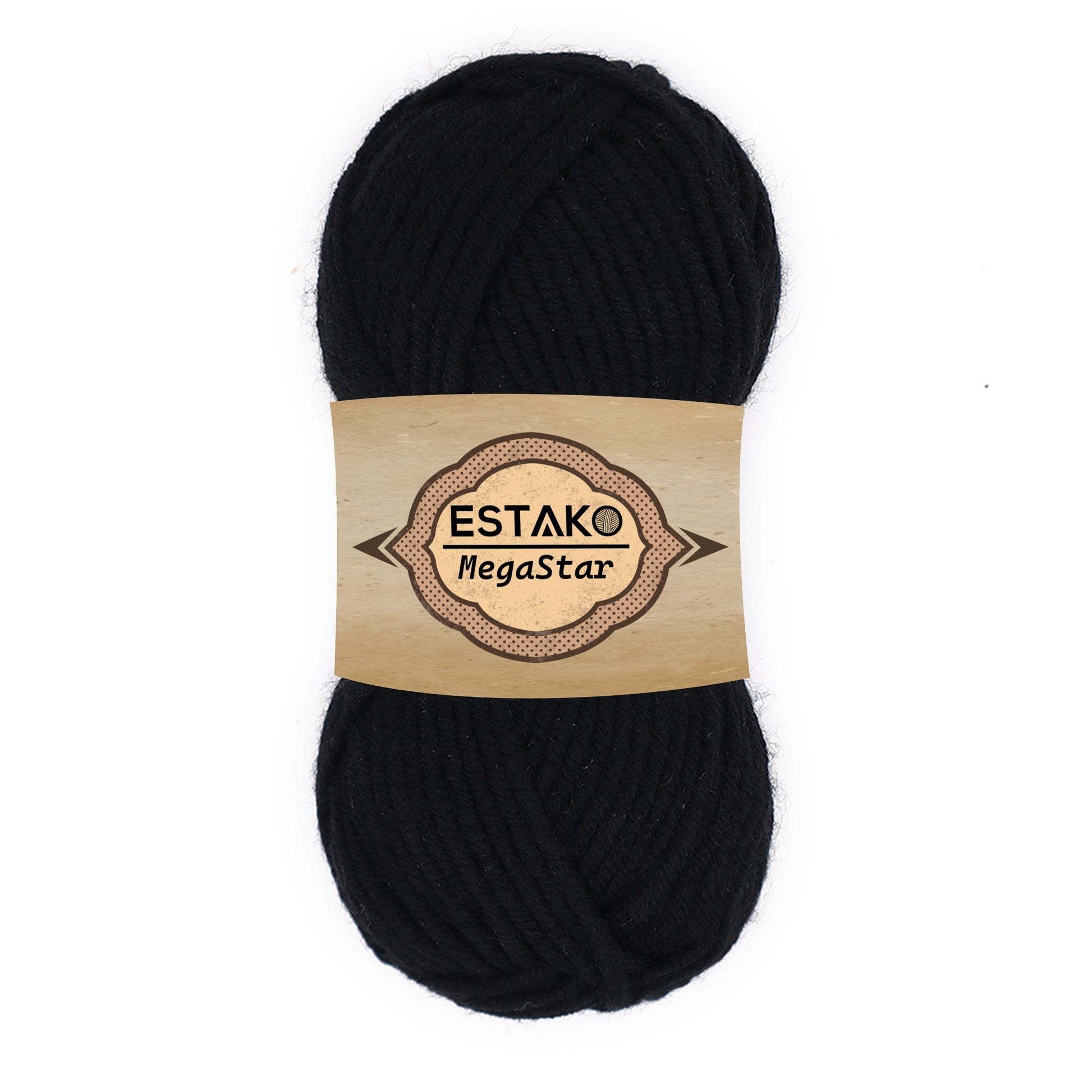 Megastar 60978 - Black yarn — Estako Yarns