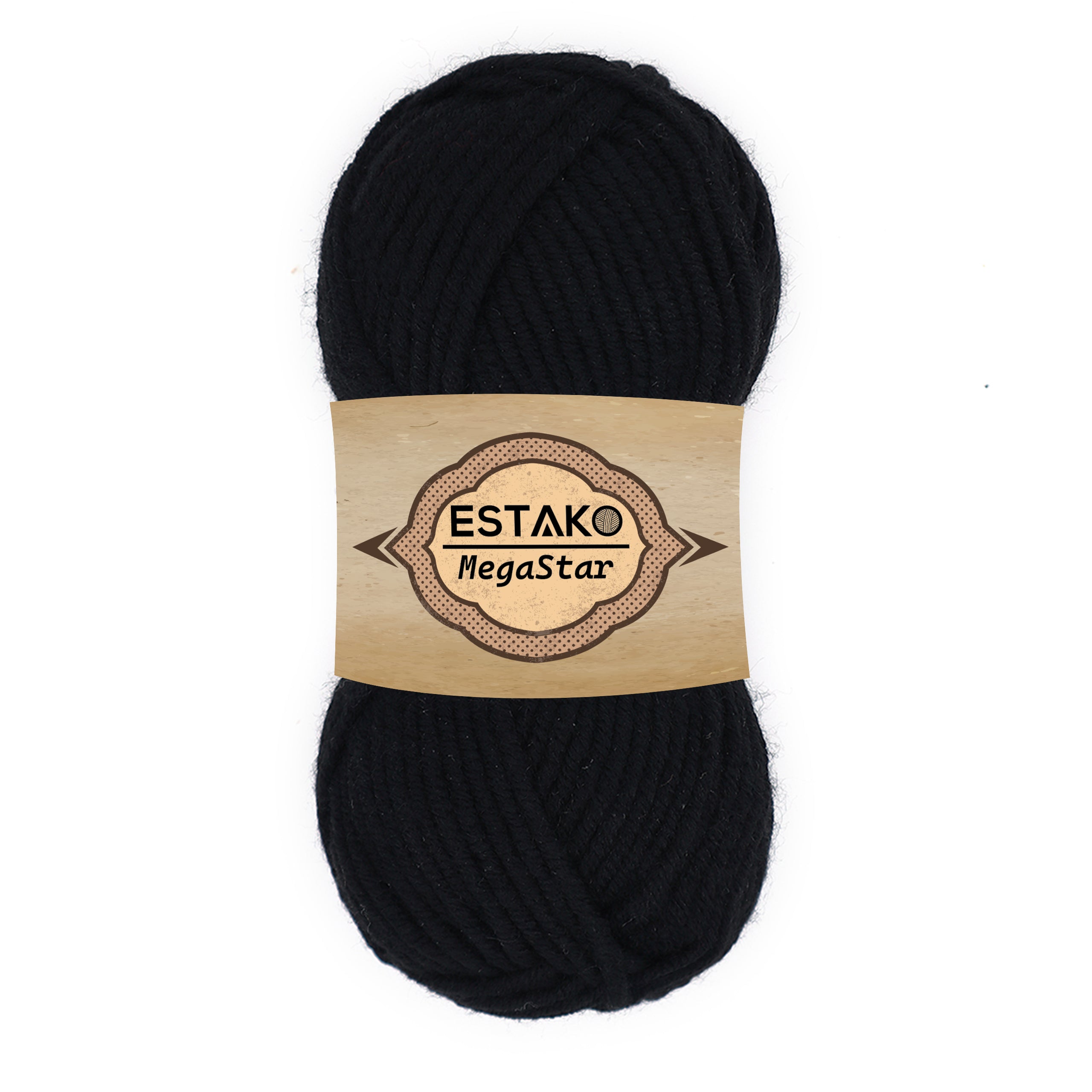 Megastar 60978 - Black yarn — Estako Yarns