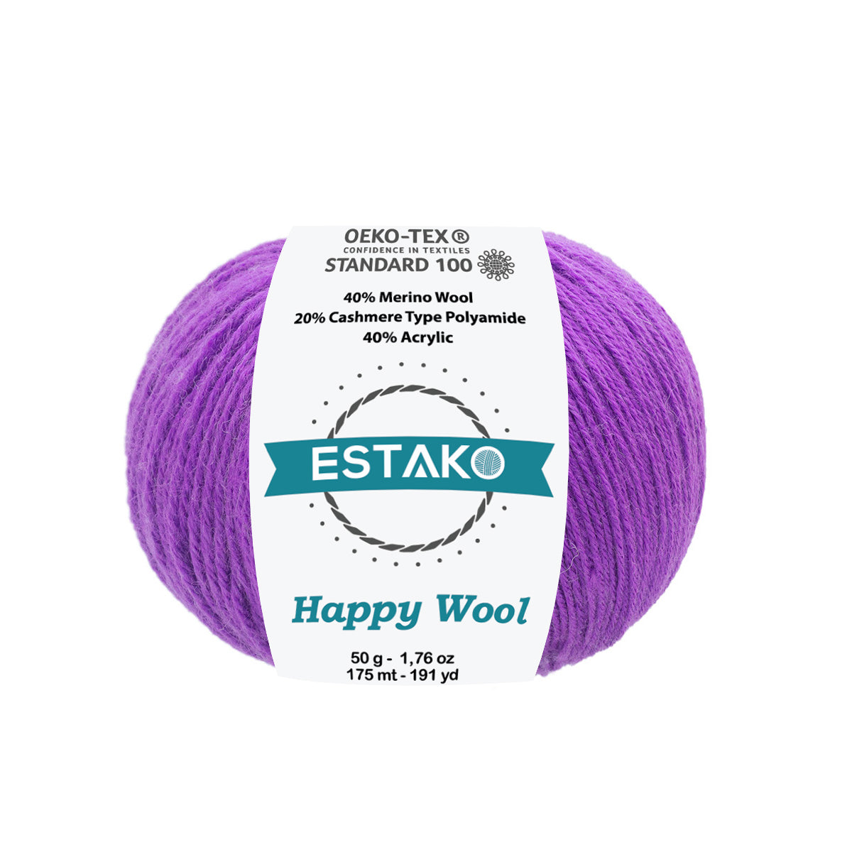 Happy Wool 8015 - Violet yarn — Estako Yarns