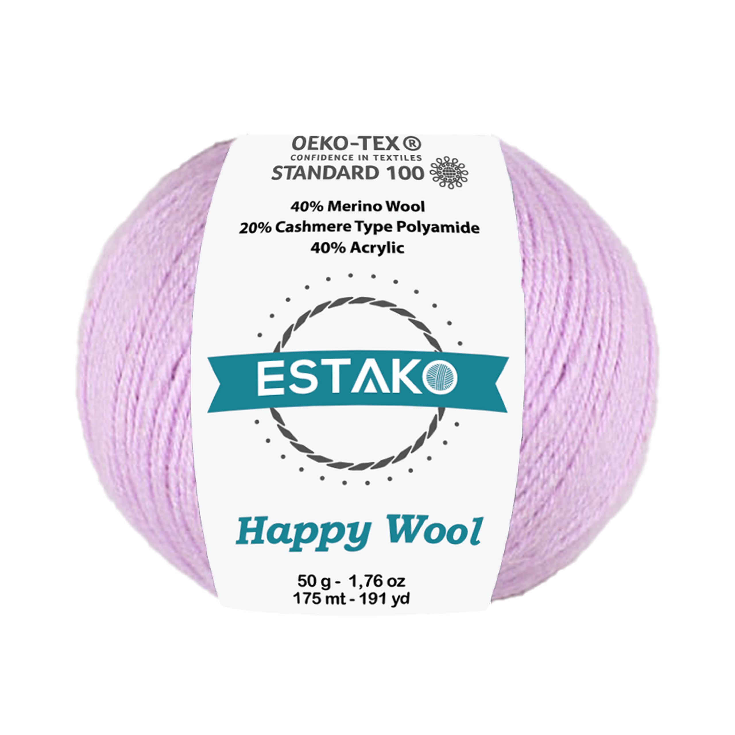 Happy Wool 8023 - Lilac yarn — Estako Yarns