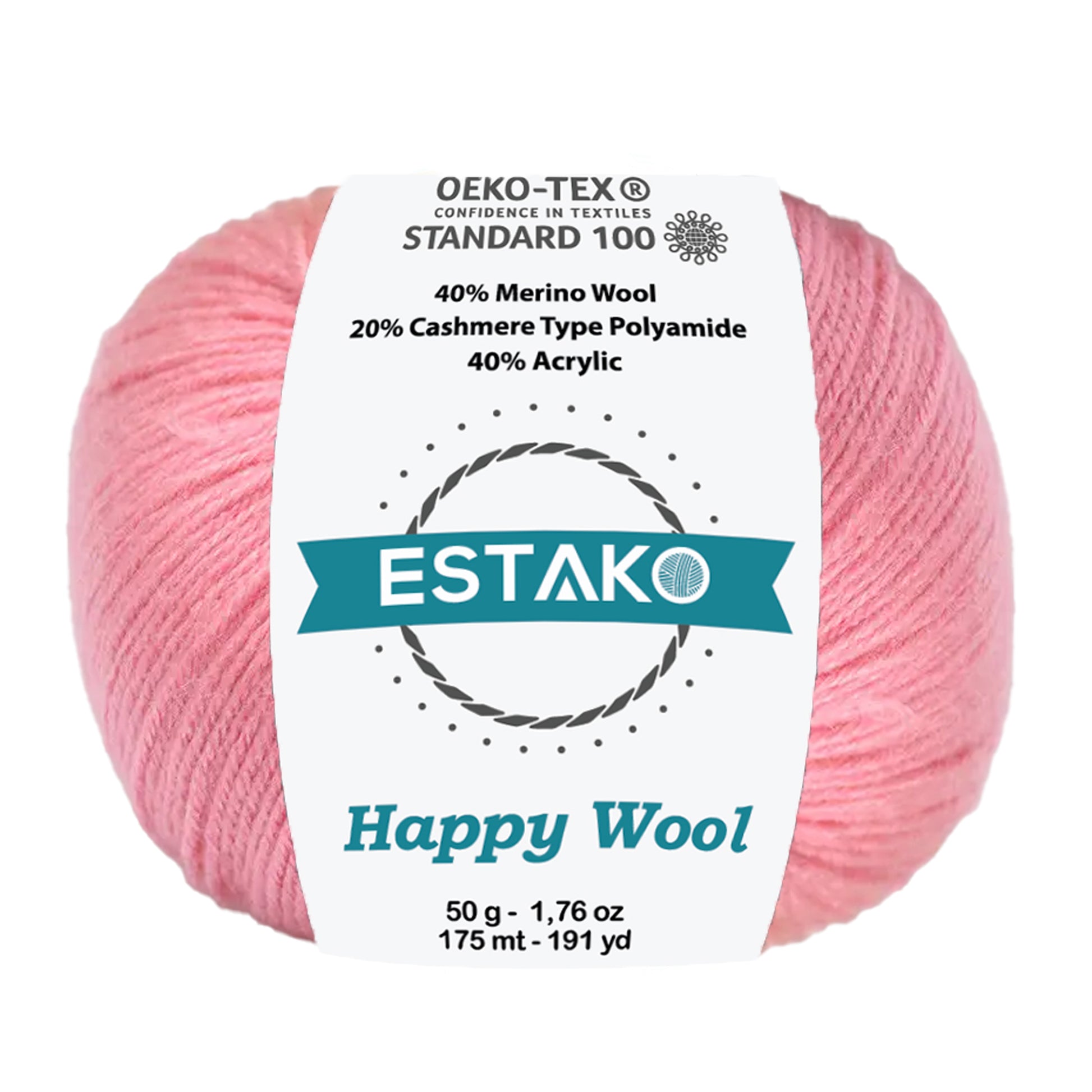 Happy Wool 8028 - Pink yarn — Estako Yarns