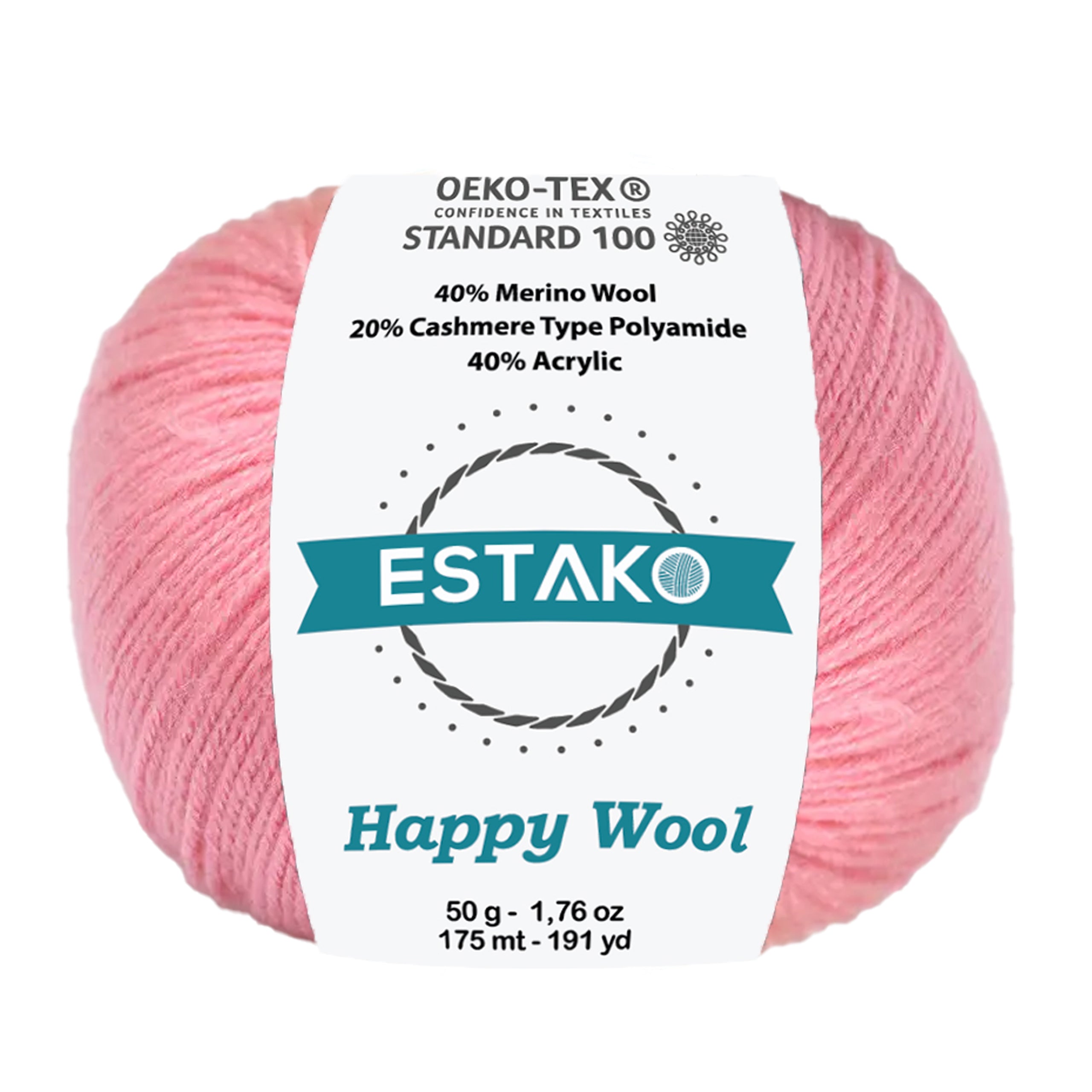 Happy Wool 8028 - Pink yarn — Estako Yarns