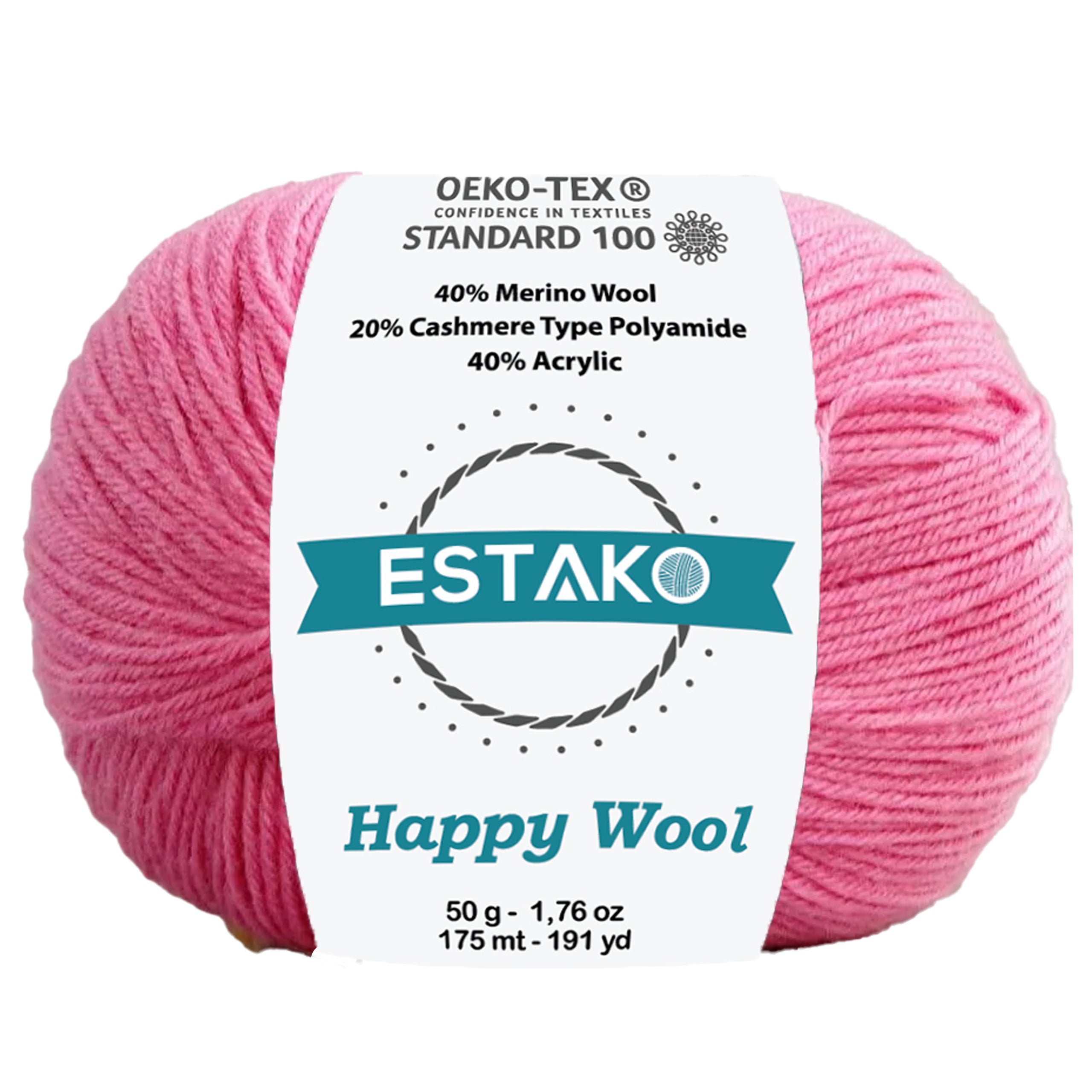 Happy Wool 8031 - Rose Pink yarn — Estako Yarns