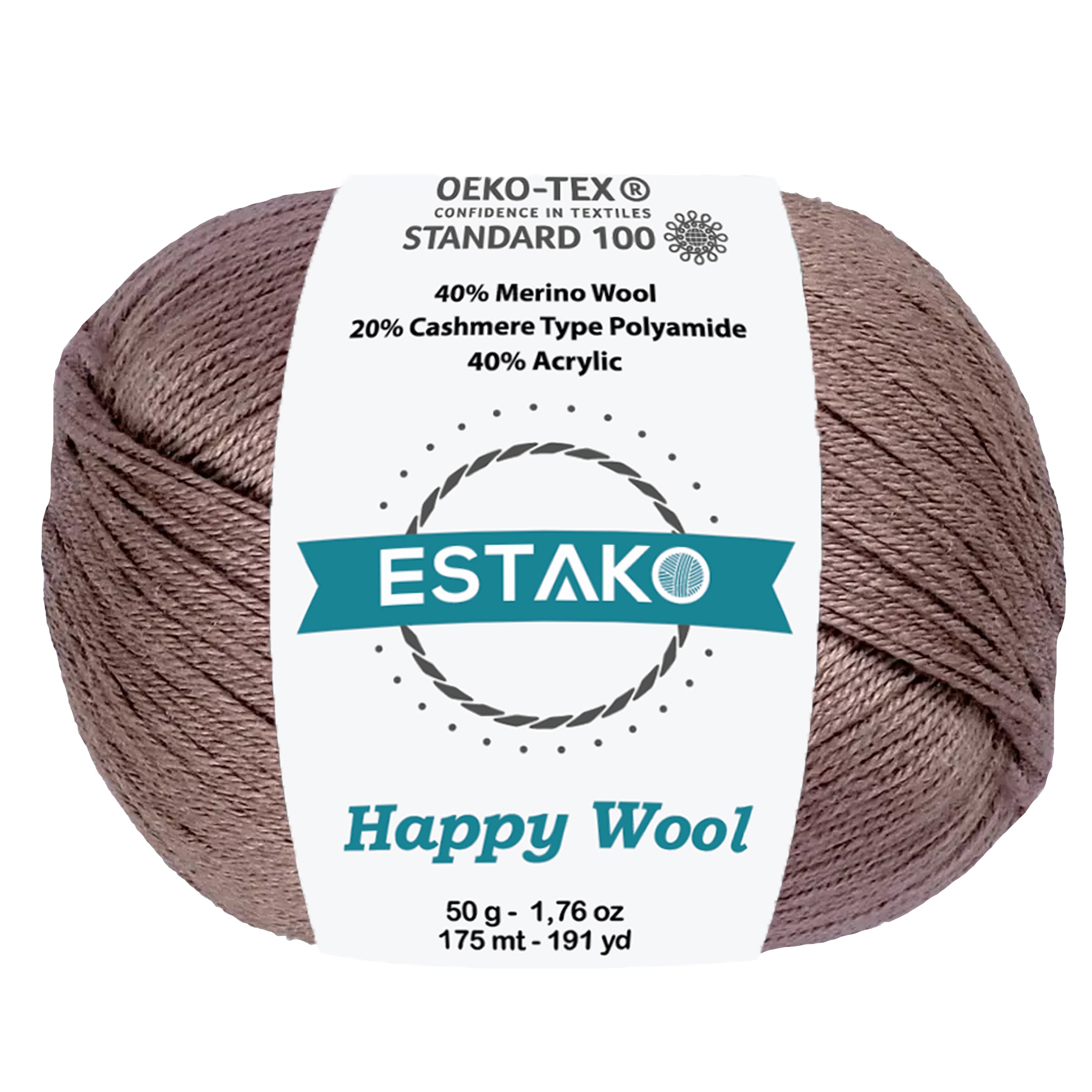 Happy Wool 8035 - Milky Brown yarn — Estako Yarns