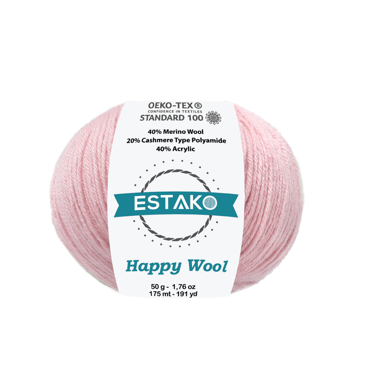 Happy Wool 8036 - Baby Pink yarn — Estako Yarns