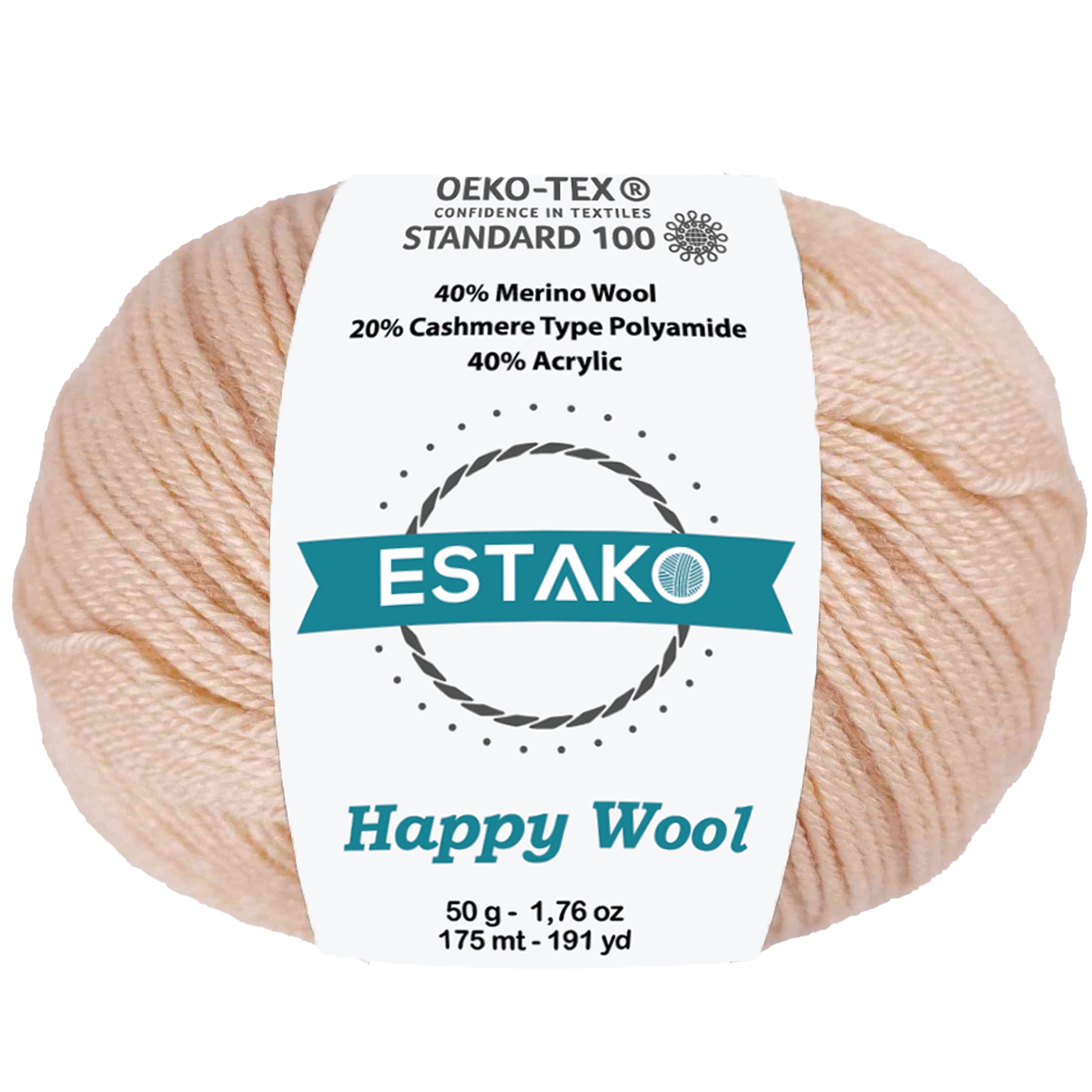 Happy Wool 8039 - Beige yarn — Estako Yarns