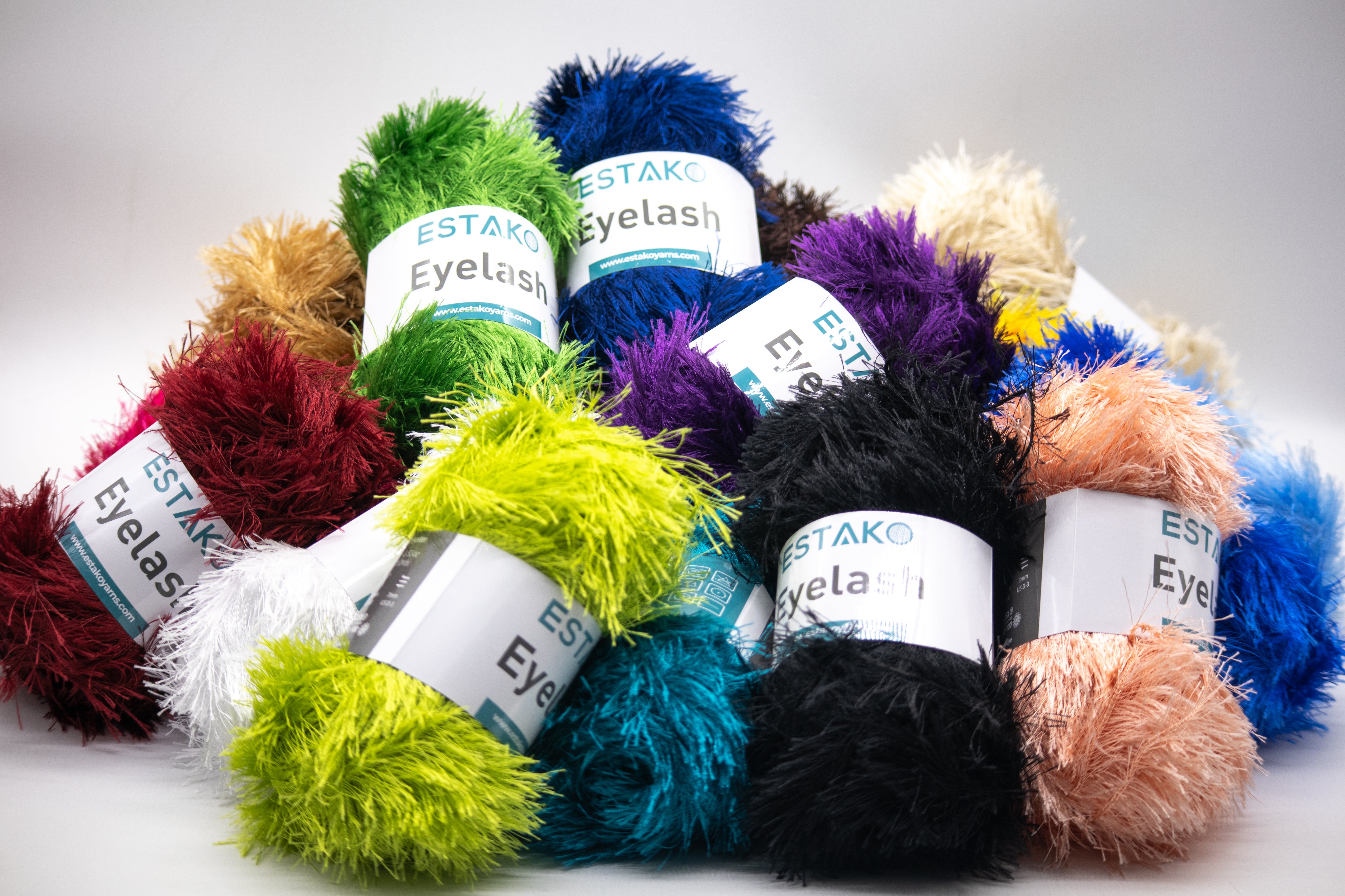 Eyelash novelty faux-fur yarn — Estako Yarns