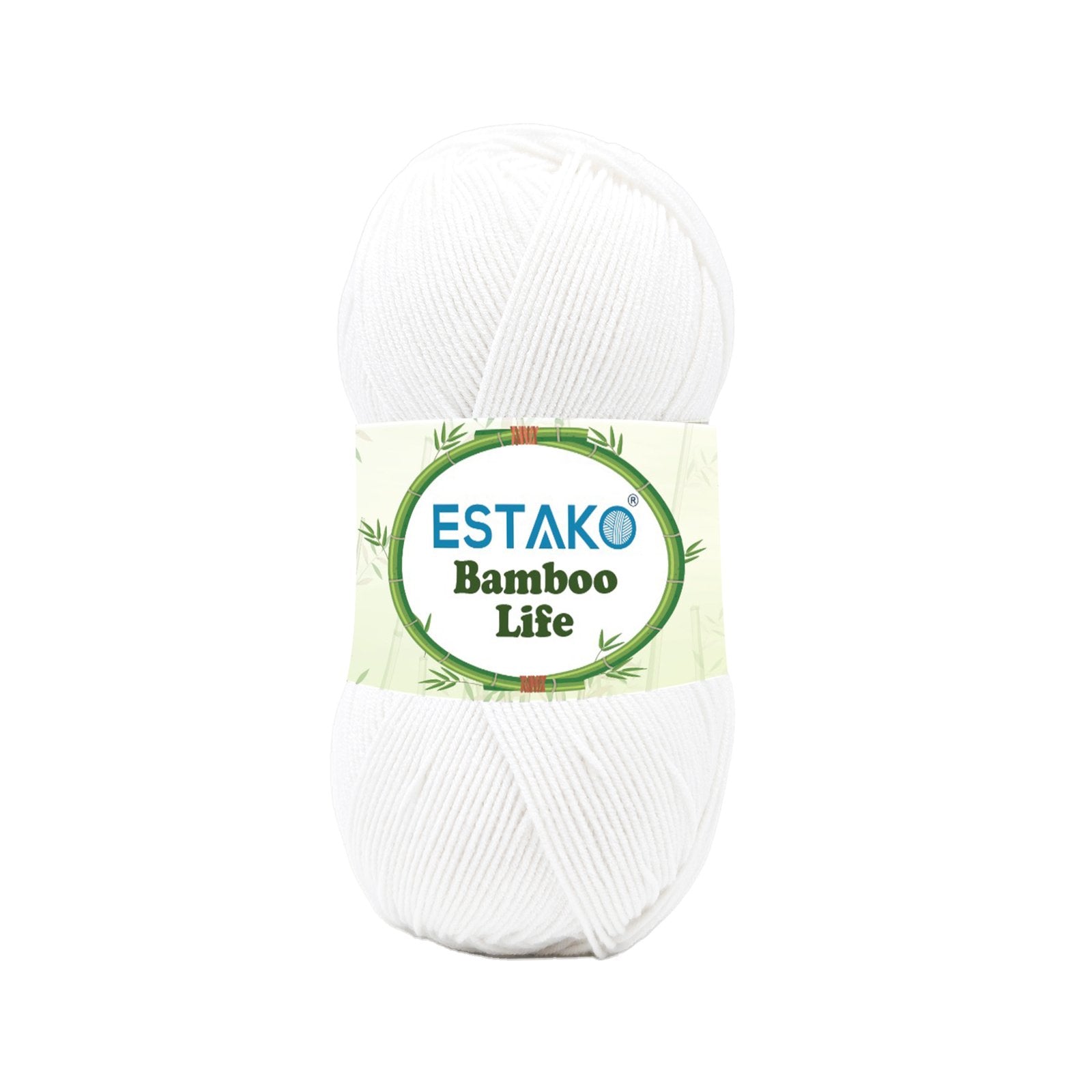 Bamboo Life 1002 - White yarn | Estako Yarns