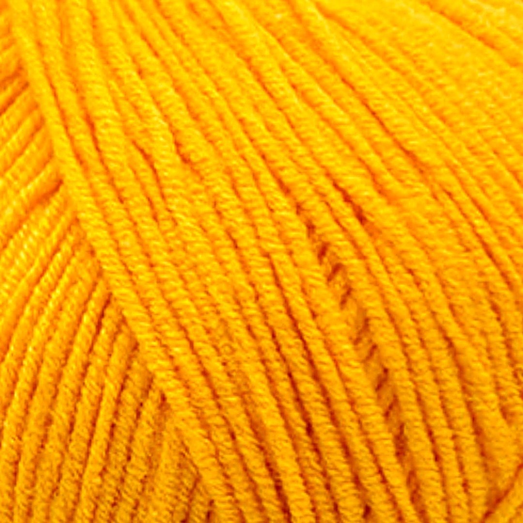 Cotton Life 2032 - Golden Yellow yarn close up | Estako Yarns