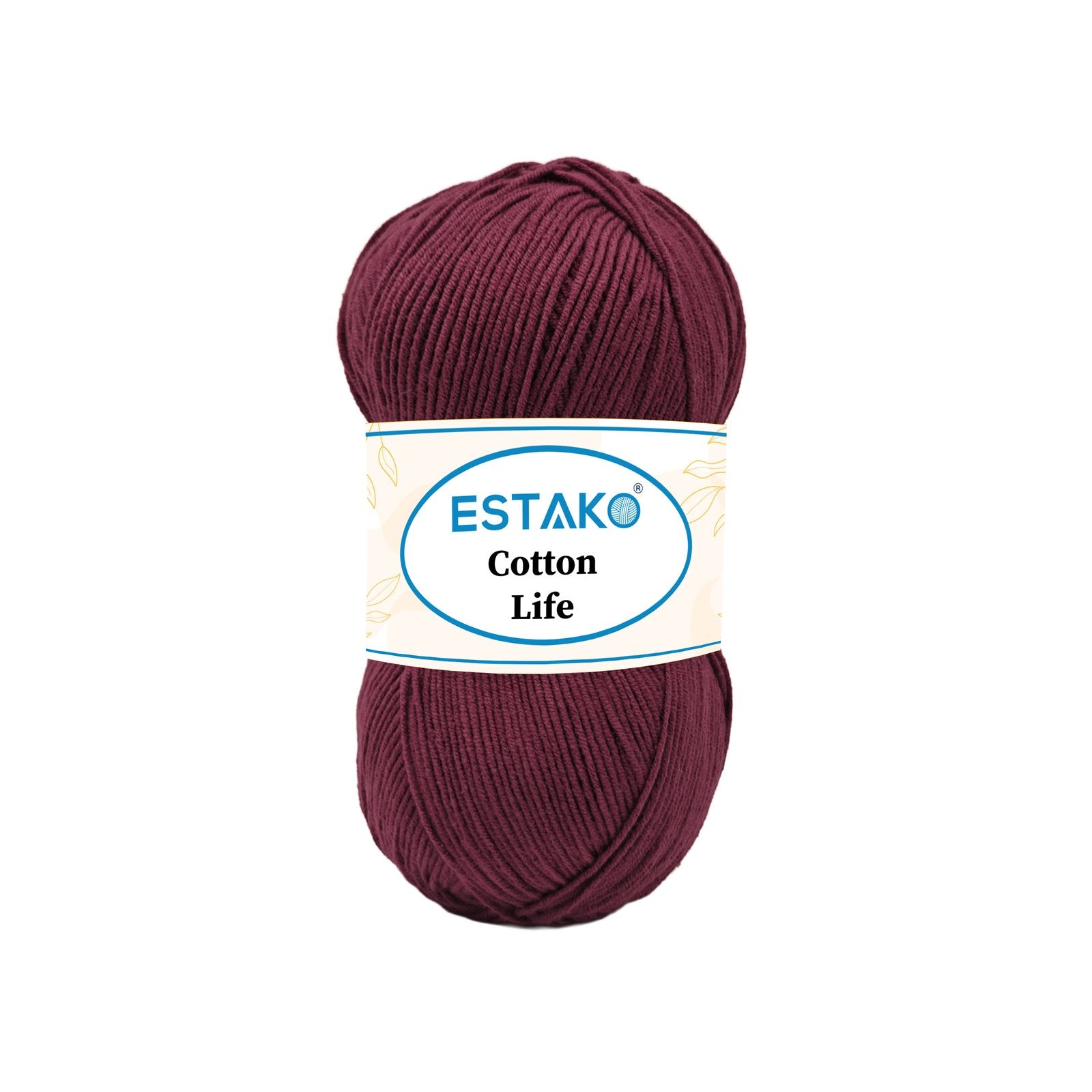 Cotton Life 3216 - Burgundy yarn | Estako Yarns
