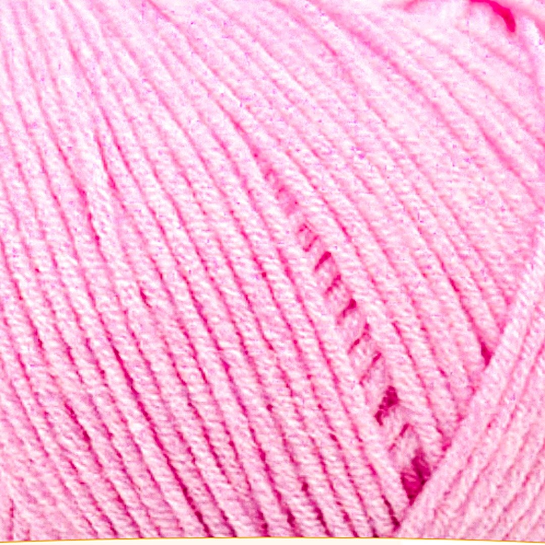 Cotton Life 4109 - Baby Pink yarn close up | Estako Yarns
