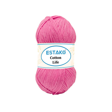 Cotton Life 4110 - Pink yarn | Estako Yarns