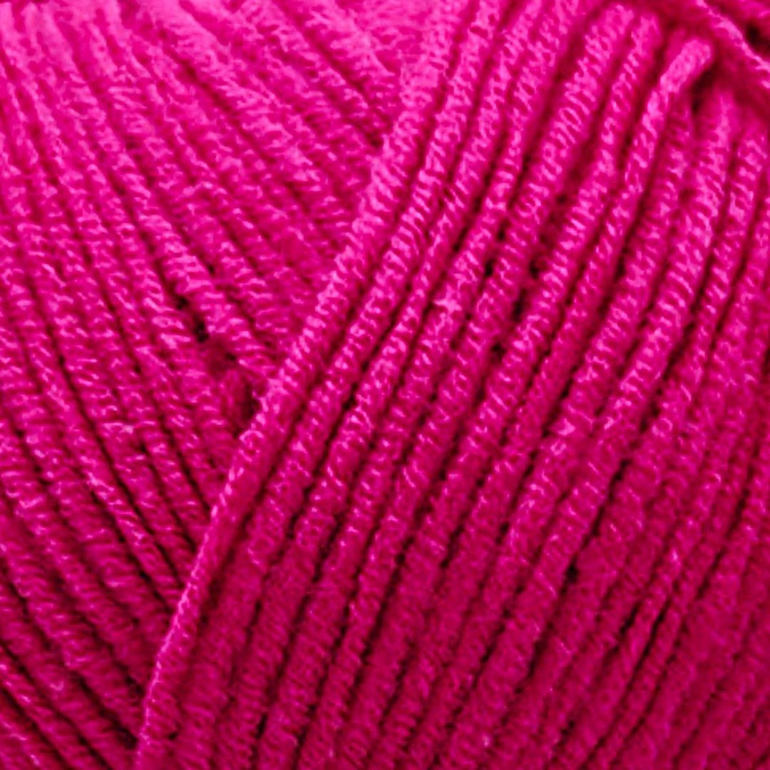 Cotton Life 4117 - Fuchsia yarn close up | Estako Yarns