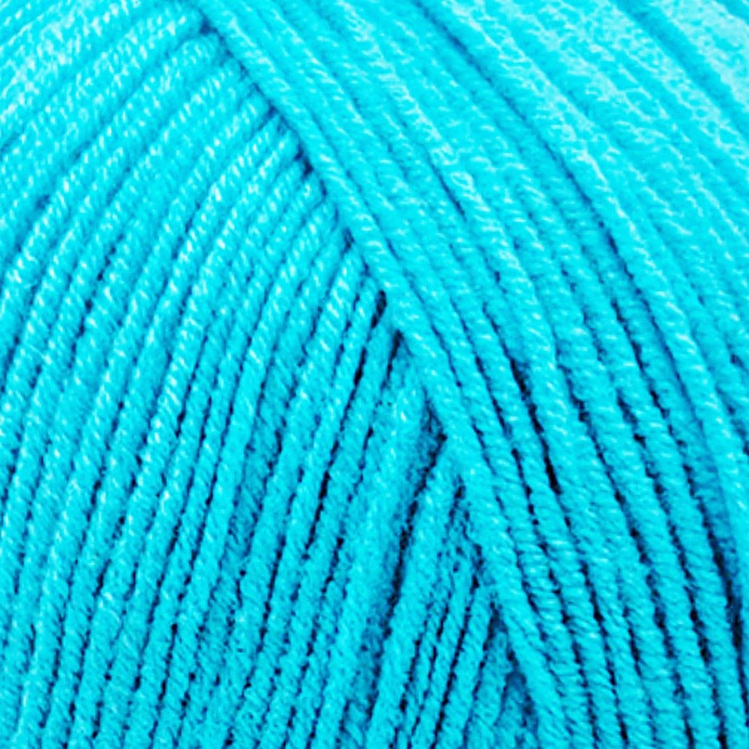 Cotton Life 5317 - Turquoise yarn close up | Estako Yarns