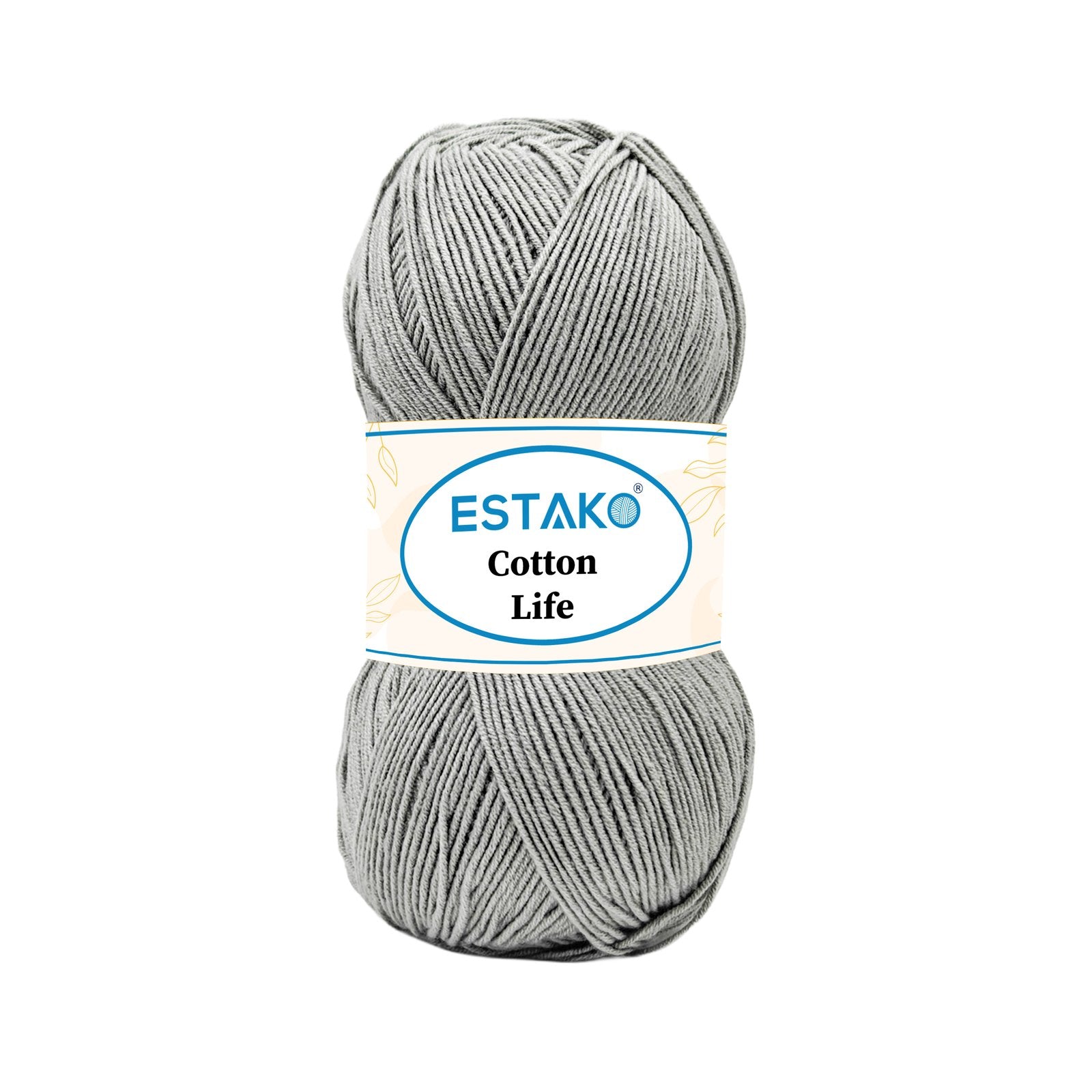 Cotton Life 6041 - Grey yarn | Estako Yarns